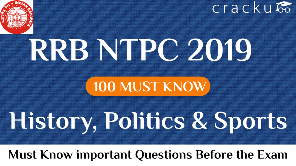 Top-100 Expected RRB NTPC Sports, History, Polity Questions PDF - Cracku