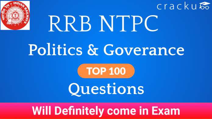 RRB NTPC Politics & Governance Questions