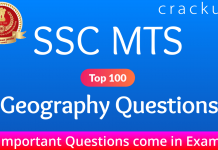 SSC MTS Geography Questions