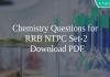 Chemistry Questions for RRB NTPC Set-2 PDF