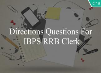 directions questions for ibps rrb clerk