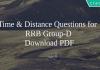 Time & Distance Questions for RRB Group-D PDF