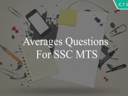 averages questions for ssc mts