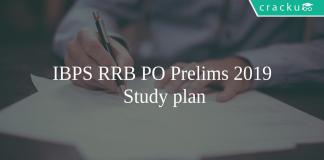 IBPS RRB PO 2019 Study Plan