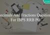 decimals and fractions questions for ibps rrb po
