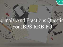 decimals and fractions questions for ibps rrb po