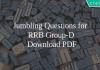 Jumbling Questions for RRB Group-D PDF