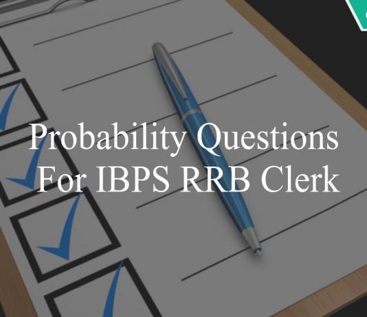 probability questions for ibps rrb clerk