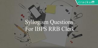 syllogism questions for ibps rrb clerk