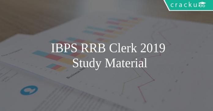 IBPS RRB Clerk study material