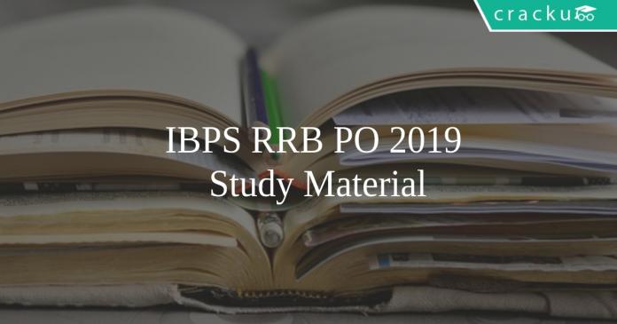 IBPS RRB PO study material