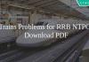 Trains Problems for RRB NTPC PDF