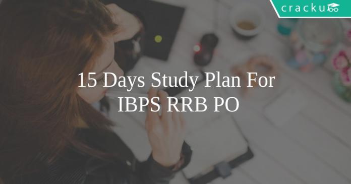 IBPS RRB PO Study plan