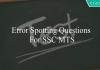 error spotting questions for ssc mts