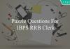 puzzle questions for ibps rrb clerk