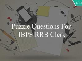 puzzle questions for ibps rrb clerk