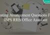 seating arrangement questions for ibps rrb office assistant