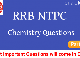 RRB NTPC chemistry questions