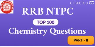 RRB NTPC top-100 Chemistry Questions