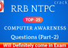 RRB NTPC COMPUTER AWARENESS