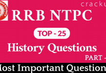 RRB NTPC Histry Questions