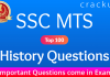 SSC MTS History Questions