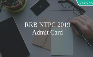 RRB NTPC Admit Card