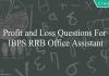 profit and loss questions for ibps rrb office assistant