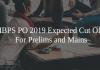 IBPS PO 2019 expected cut off