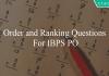 order and ranking questions for ibps po