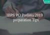 ibps po prelims preparation tips