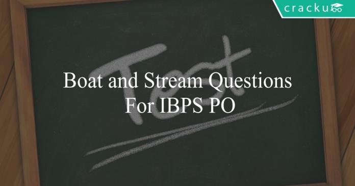 boat and stream questions for ibps po