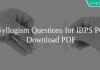 Syllogism Questions for IBPS PO PDF