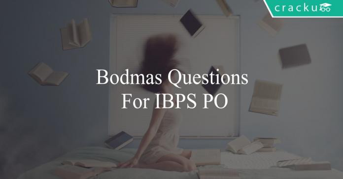 bodmas questions for ibps po