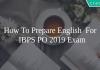 how to prepare English for ibps po 2019