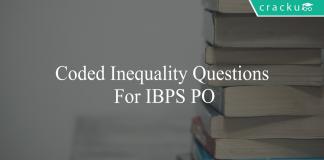 coded inequality questions for ibps po