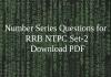 Number Series Questions for RRB NTPC Set-2 PDF