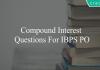 compound interest questions for ibps po
