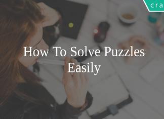 how to solve the puzzles easily