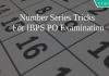NUMBER SERIES Tricks FOR IBPS PO Examination