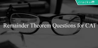 Remainder Theorem Questions for CAT
