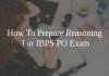 how to prepare reasoning for IBPS PO exam