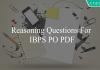 reasoning questions for ibps po pdf