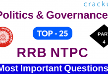 indian polity and governance questions for rrb ntpc exam