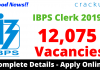 IBPS Clerk Notification 2019 PDF