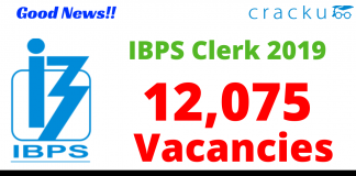 IBPS Clerk Notification 2019 PDF