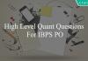 high level quant questions for ibps po