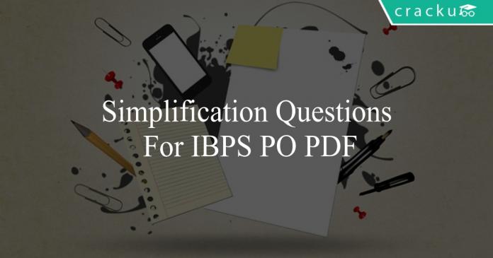 simplification questions for ibps po pdf