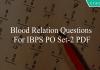 blood relation questions for ibps po set-2 pdf