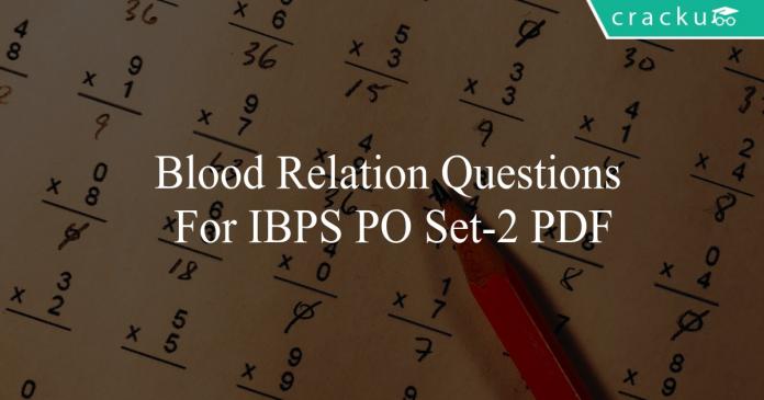 blood relation questions for ibps po set-2 pdf